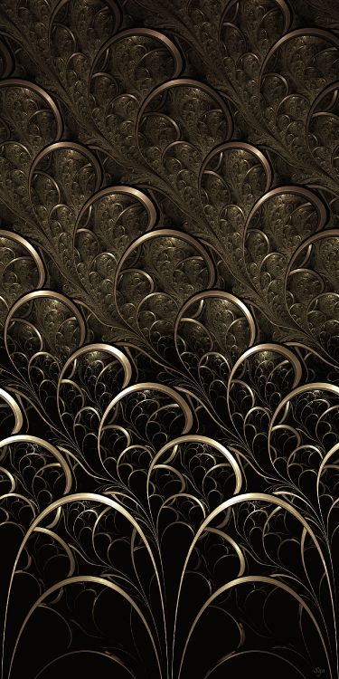 Schwarz-weißes Florales Textil. Wallpaper in 2000x4000 Resolution