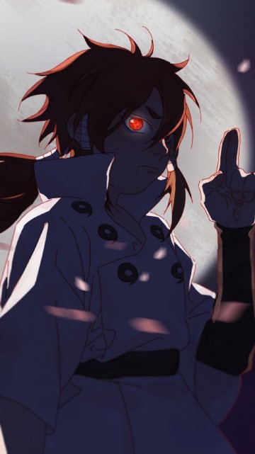 Image black haired male anime character