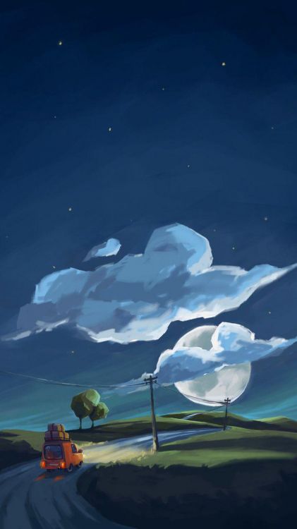 Smartphone, Naturaleza, Azure, Paisaje Natural, Arte. Wallpaper in 720x1280 Resolution