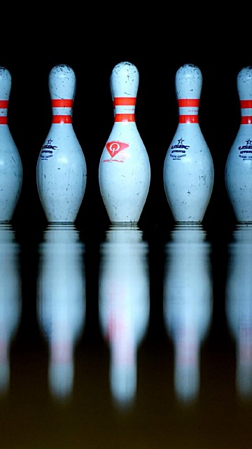 Bowling Ball crashing into the pins isolated on white background, Stock  Photo, Picture And Low Budget Royalty Free Image. Pic. ESY-032079936 |  agefotostock