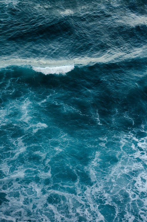 Image blue, sea, wave, ocean, water