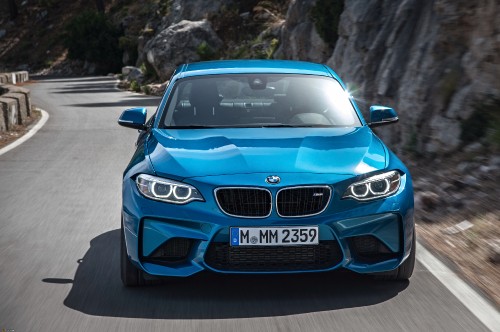 Image blue bmw m 3 on road during daytime