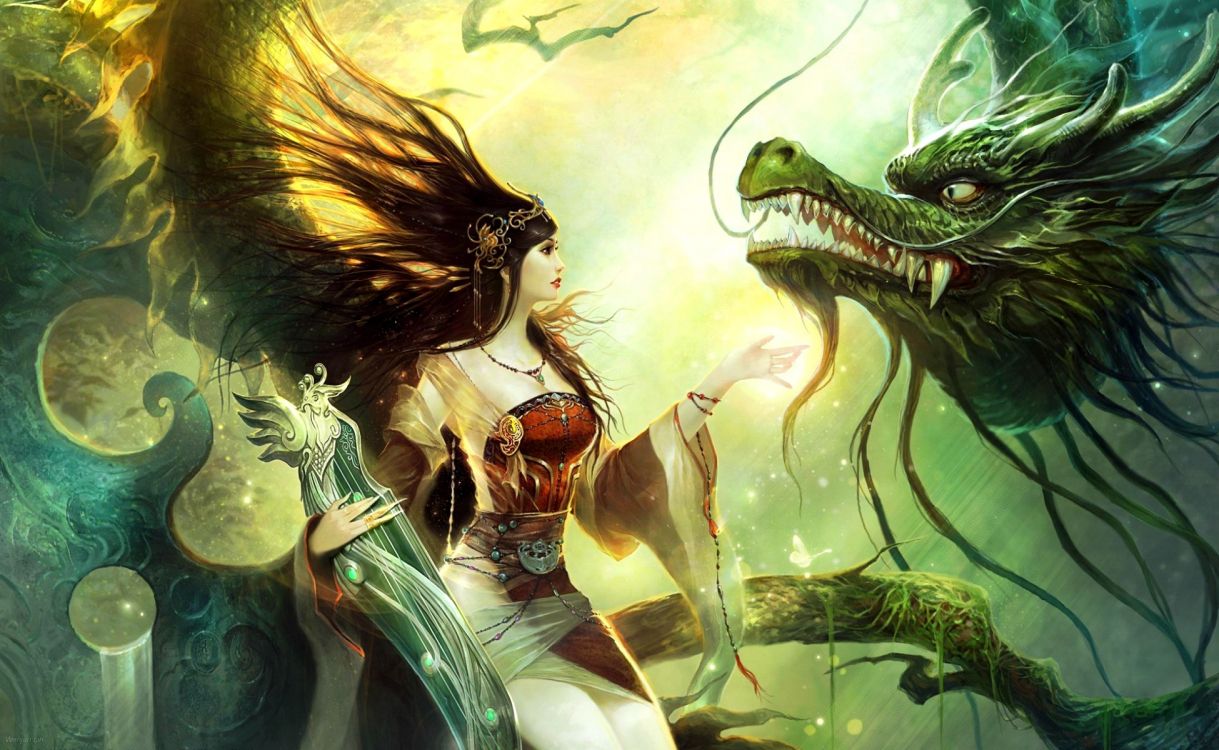 Femme en Robe Rouge et Marron Tenant Une Illustration de Crocodile Vert. Wallpaper in 1951x1200 Resolution