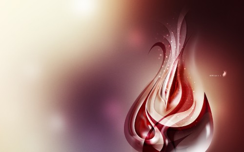 Image red and white smoke illustration