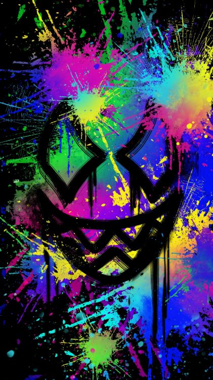 Neonfarben, Malerei, Natur, Purpur, Kunst. Wallpaper in 1080x1920 Resolution