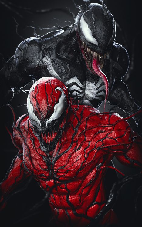 Wallpaper Venom, Spiderman, Venom Carnage, Carnage, Poster, Background -  Download Free Image