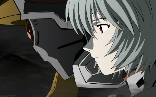 Image gray haired male anime character