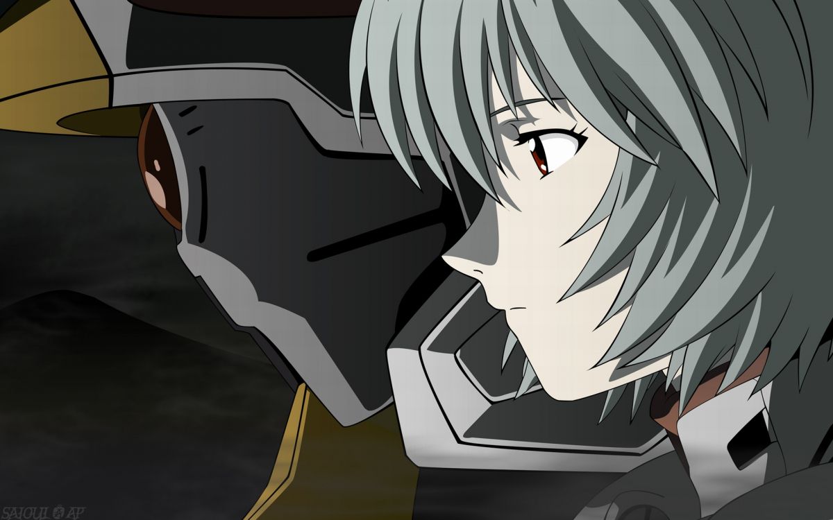 gray haired male anime character