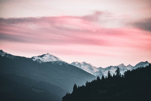 Image mountain, mountainous landforms, nature, mountain range, cloud