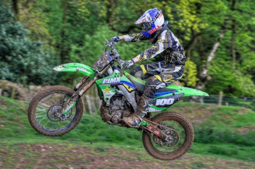 Image man riding motocross dirt bike