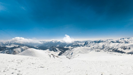 Image mountainous landforms, mountain, snow, mountain range, winter