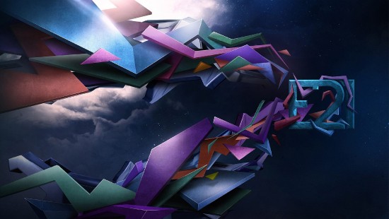 Image purple pink and blue paper boats