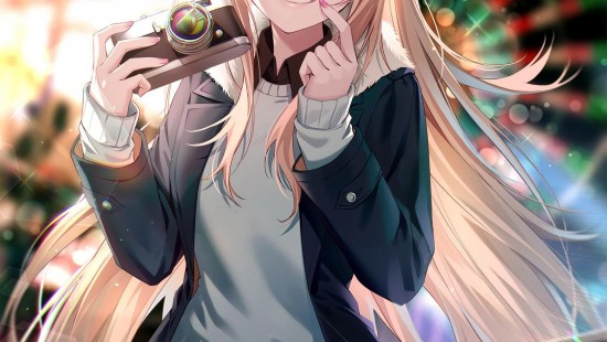 chica anime en el fondo de pantalla de la computadora