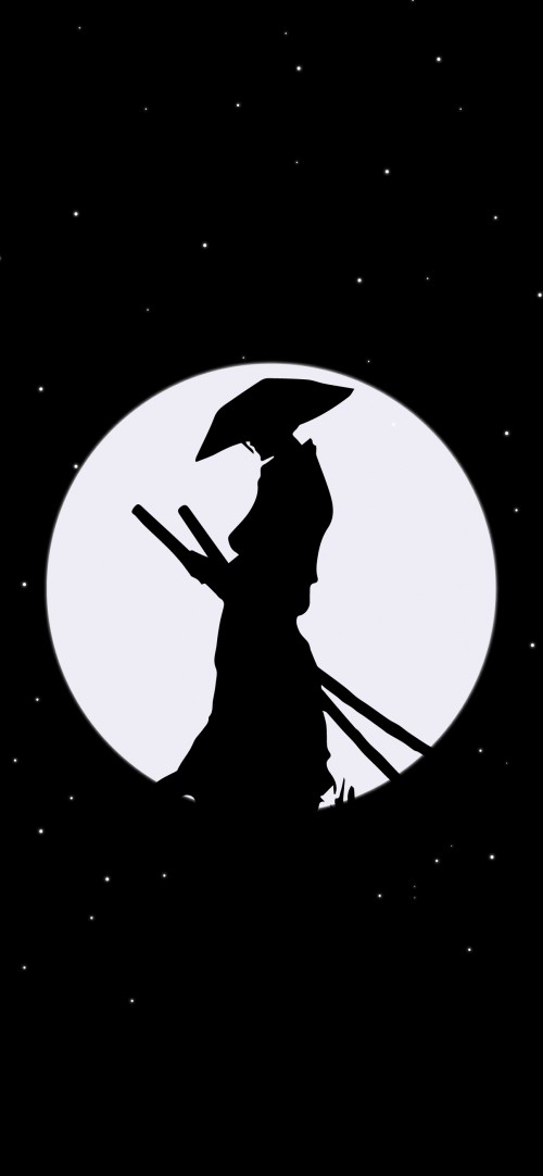 Image samurai, moon, amoled, space, astronomical object