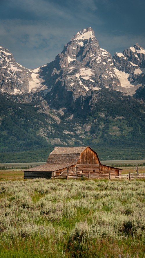 Image grand tetons, mountain, cloud, plant, nature