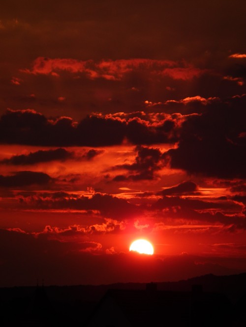 Image silhouette of clouds during sunset