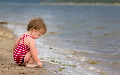 Image beach, sea, child, vacation, fun