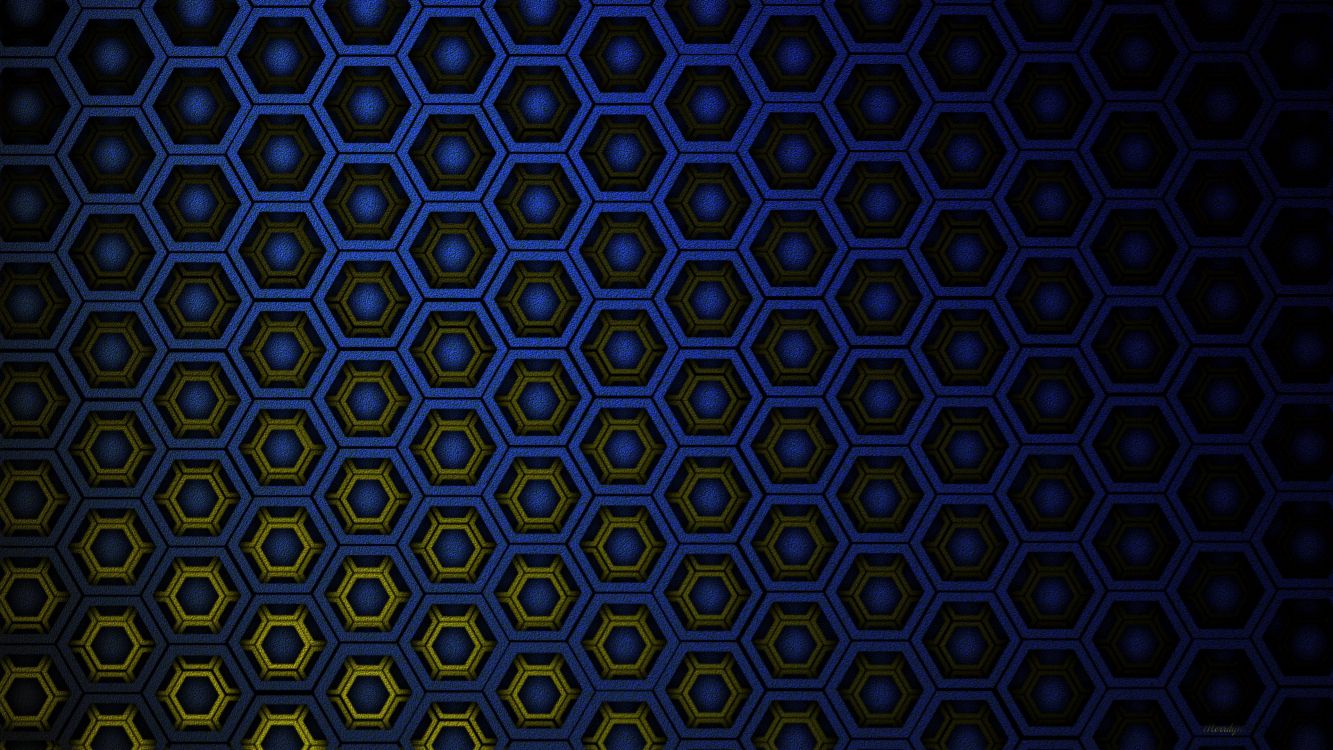 blue and yellow square pattern