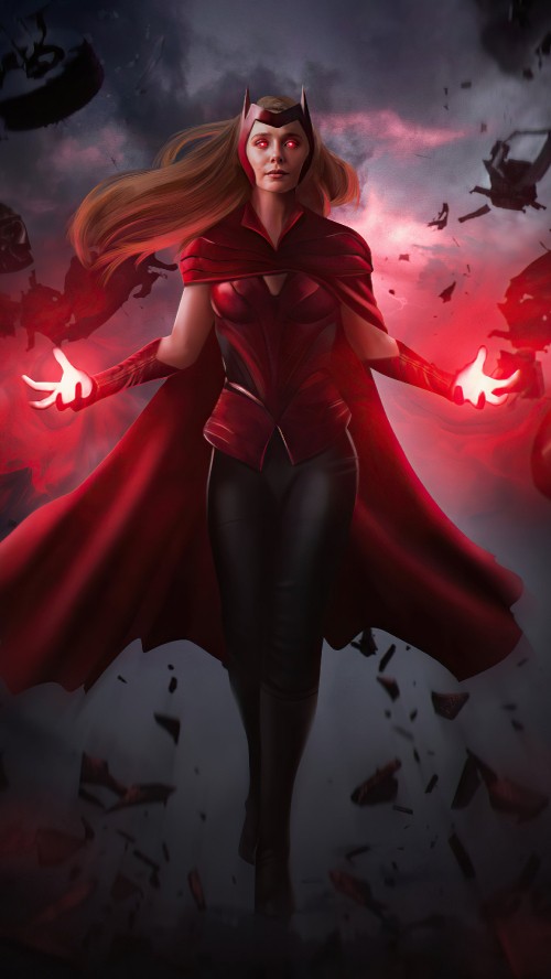 Image marvel cinematic universe, Avengers, Wanda Maximoff, wandavision, elizabeth olsen