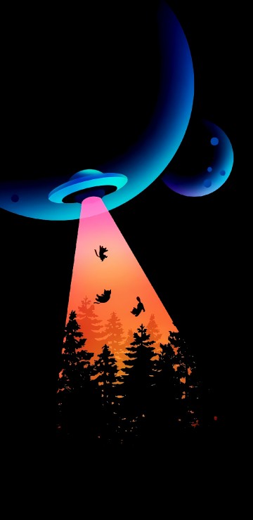 Image light, smartphone, atmosphere, tree, art