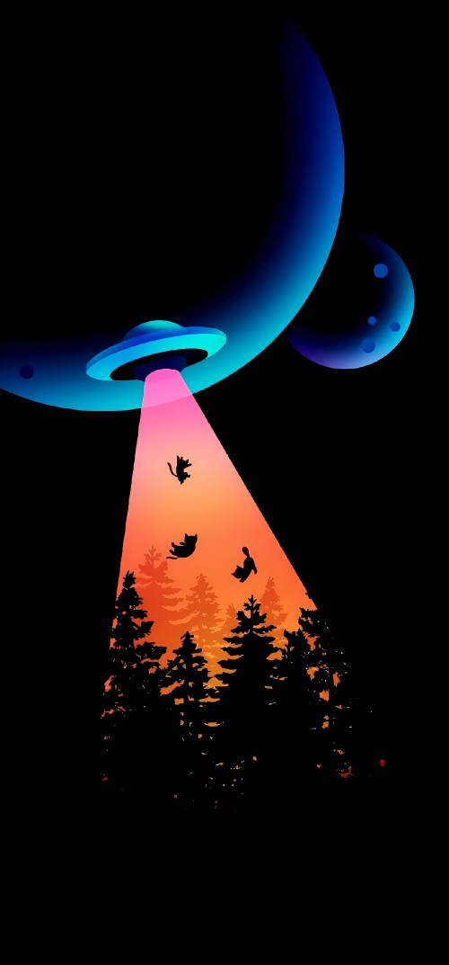 Image light, smartphone, atmosphere, tree, art