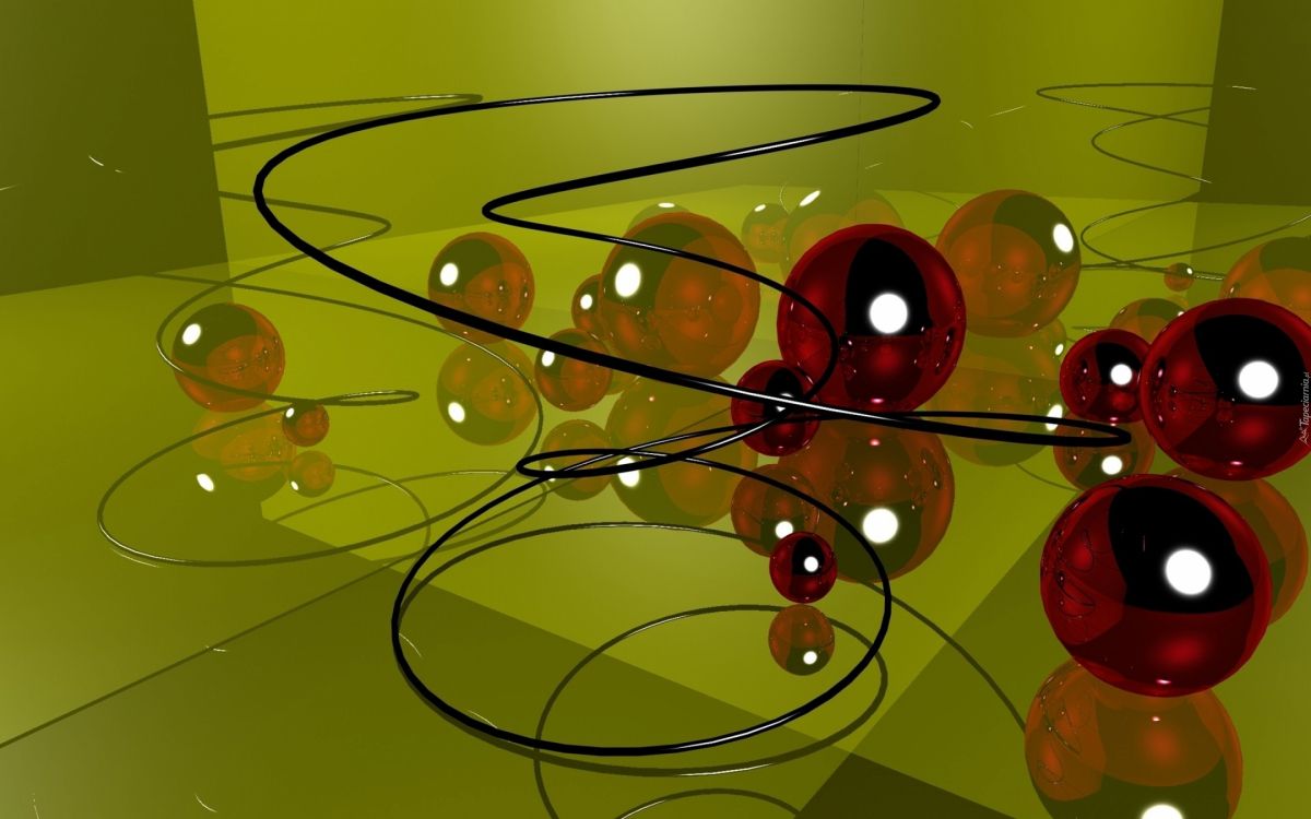 Rote Und Gelbe Luftballons an Der Glasdecke. Wallpaper in 2880x1800 Resolution