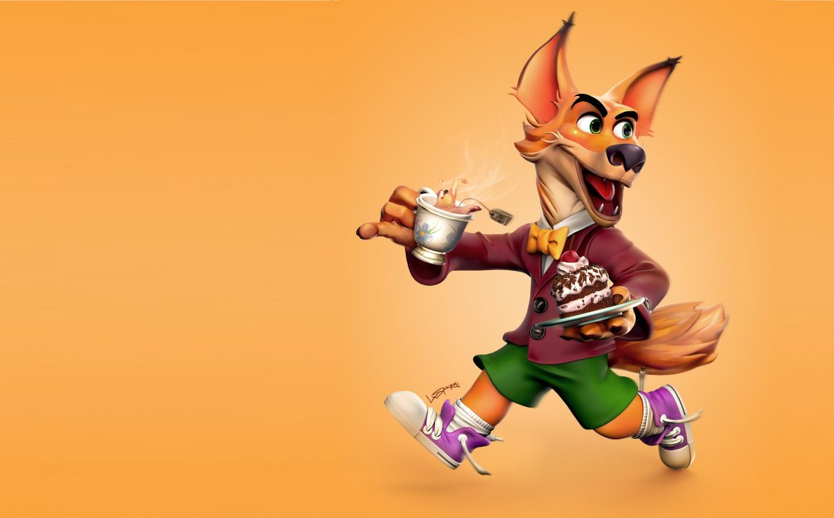 Braunhaariges Mädchen im Rot-weißen Kleid Mit Silberner Becherillustration. Wallpaper in 3532x2192 Resolution