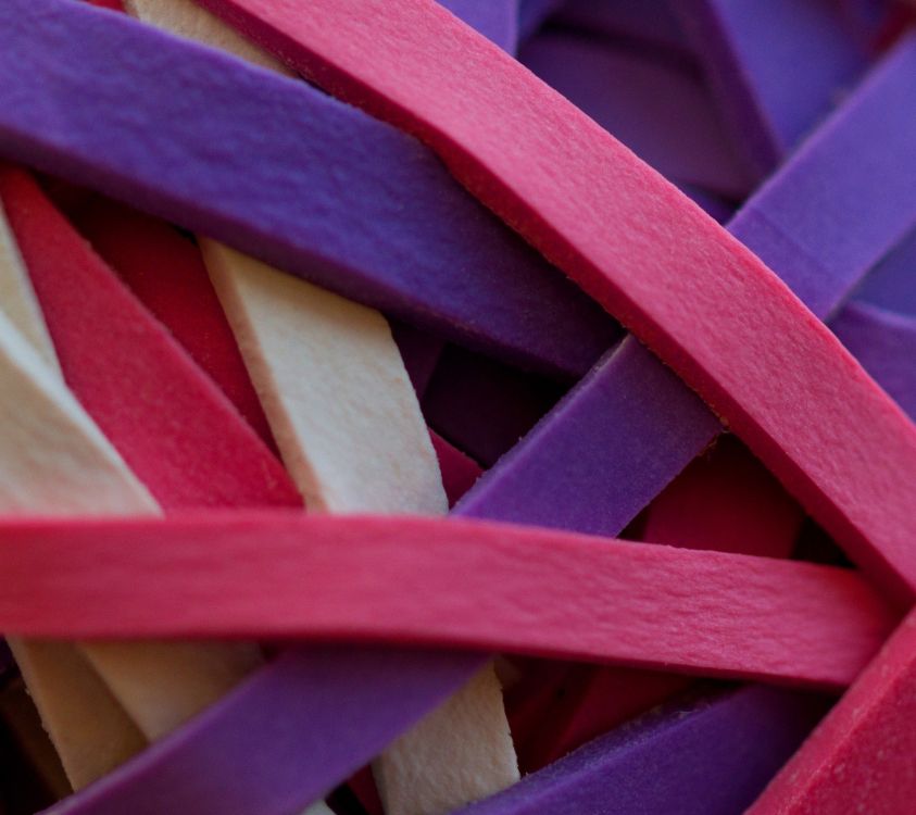 紫罗兰色, 粉红色, 丝带, 红色的, 紫色的 壁纸 2160x1920 允许