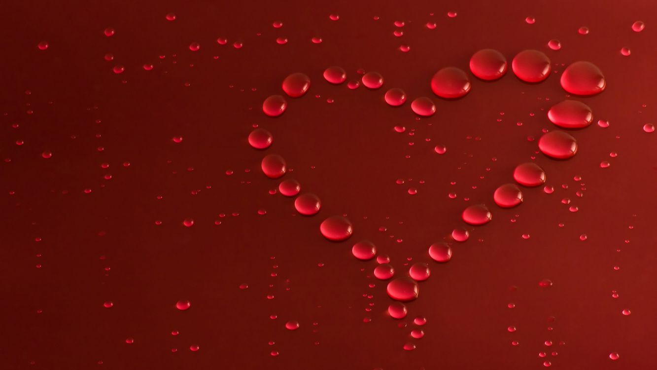 Cœur, Red, le Jour de Valentines, Amour, Amour Abstrait. Wallpaper in 2560x1440 Resolution