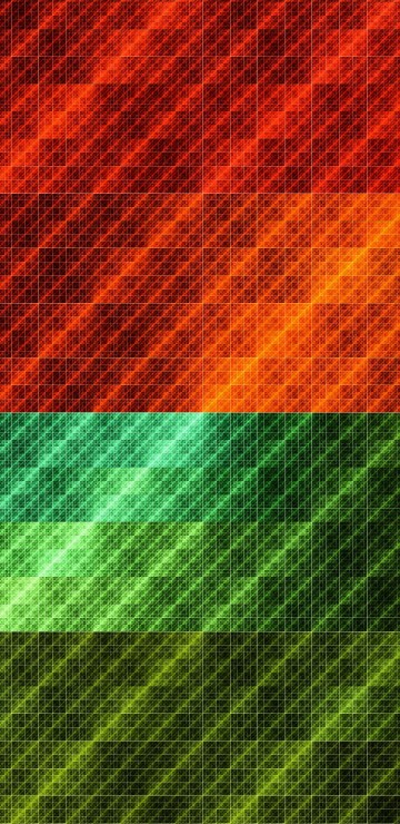 Image green and orange plaid textile