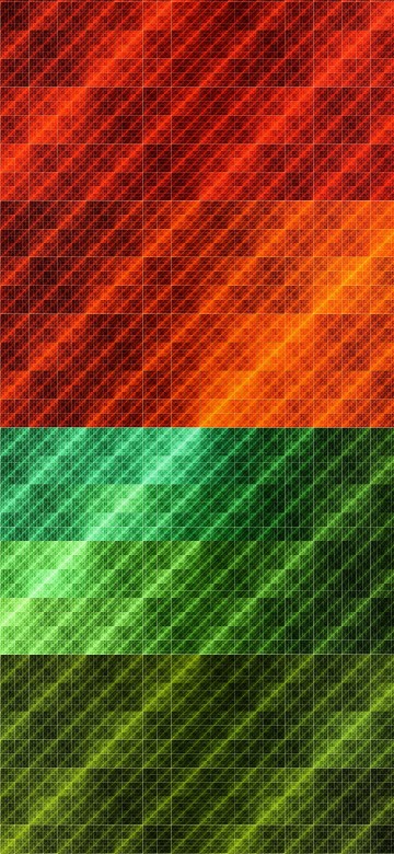 Image green and orange plaid textile