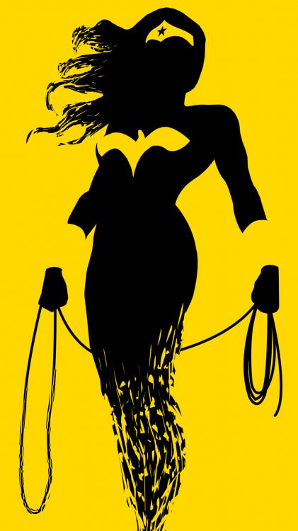 Mujer Maravilla Minimalista, la Mujer Maravilla, Superman, Superhéroe, el Minimalismo. Wallpaper in 1080x1920 Resolution