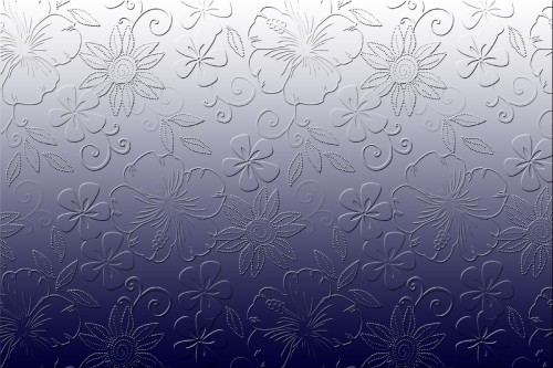 Image white and blue floral textile