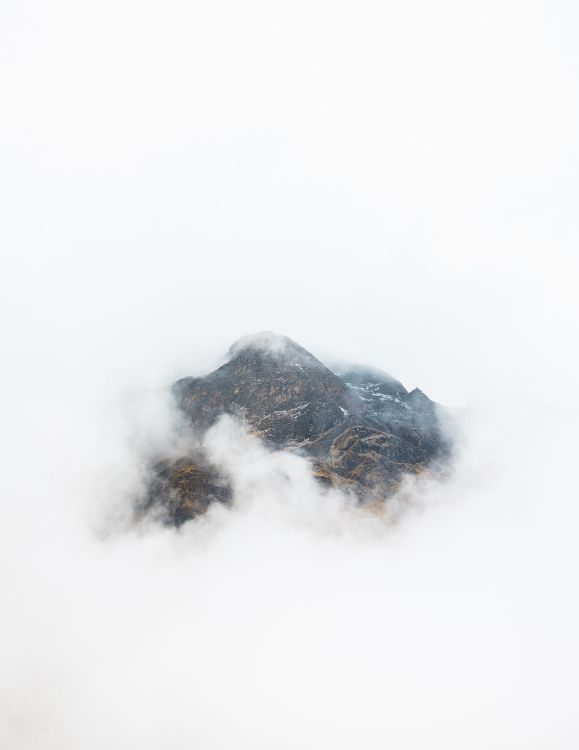 Neige, Rock, Brouillard, Hiver, Tempête de L'hiver. Wallpaper in 4252x5502 Resolution