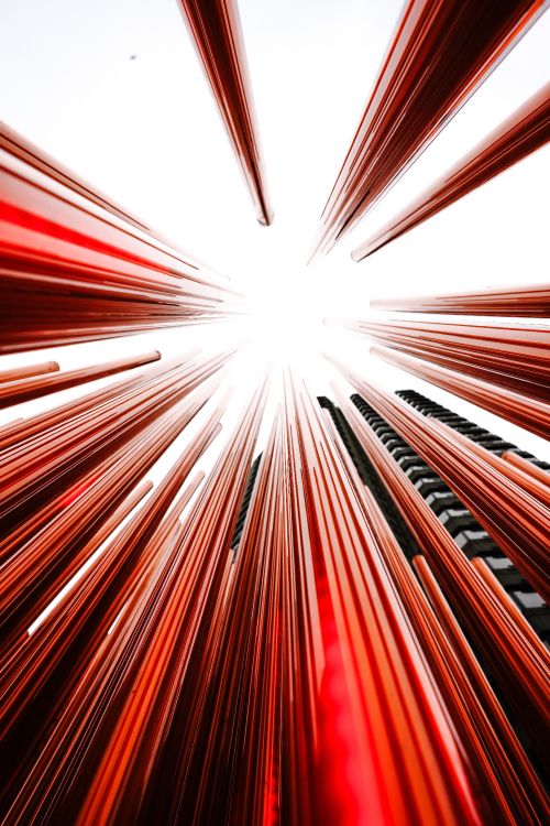 Digitale Tapete Mit Rotem Und Weißem Licht. Wallpaper in 5304x7952 Resolution