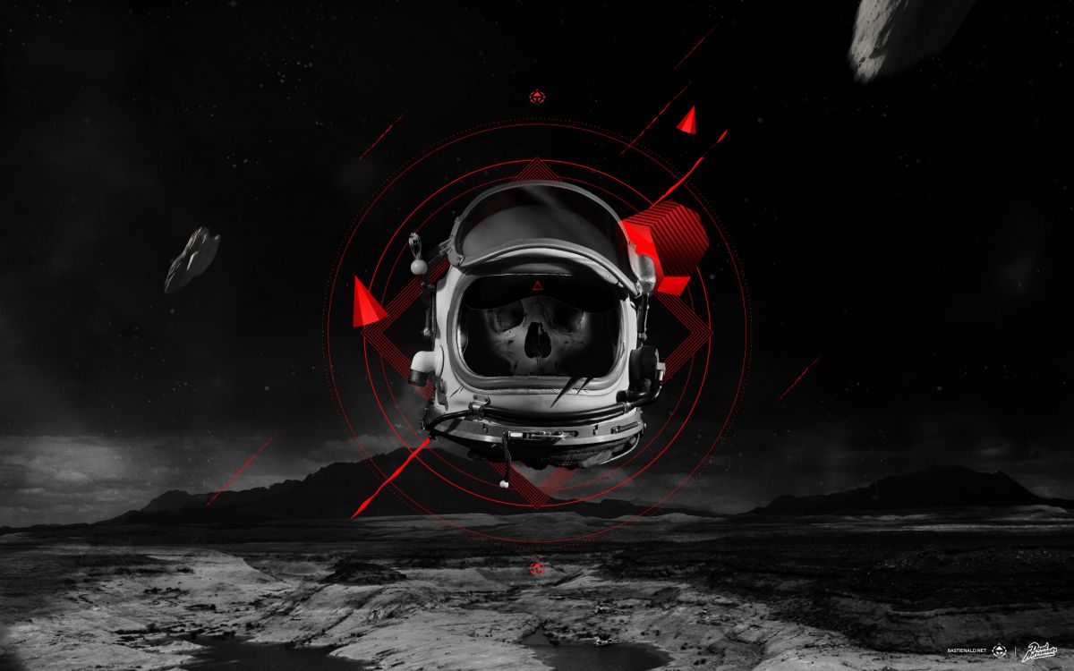 Nave Espacial Roja y Negra Sobre el Agua. Wallpaper in 2560x1600 Resolution
