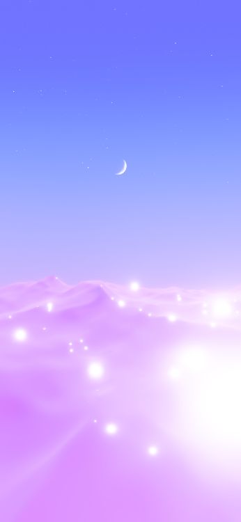 苹果, 苹果看, 气氛, 月亮, Crescent 壁纸 1242x2688 允许