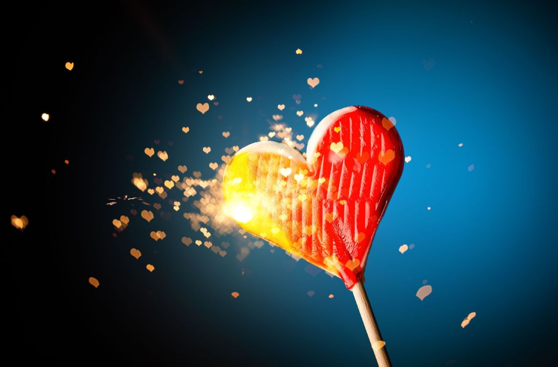 Coraz, Amor, el Día de San Valentín, Luz. Wallpaper in 3800x2500 Resolution