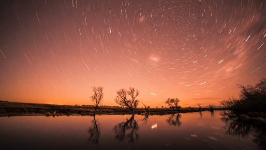 Image Star trail, television set, water, cloud, atmosphere
