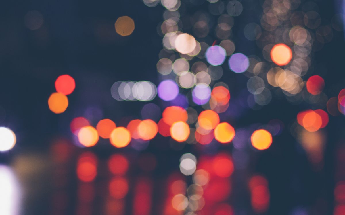 Luces Bokeh Rojas y Amarillas. Wallpaper in 3840x2400 Resolution