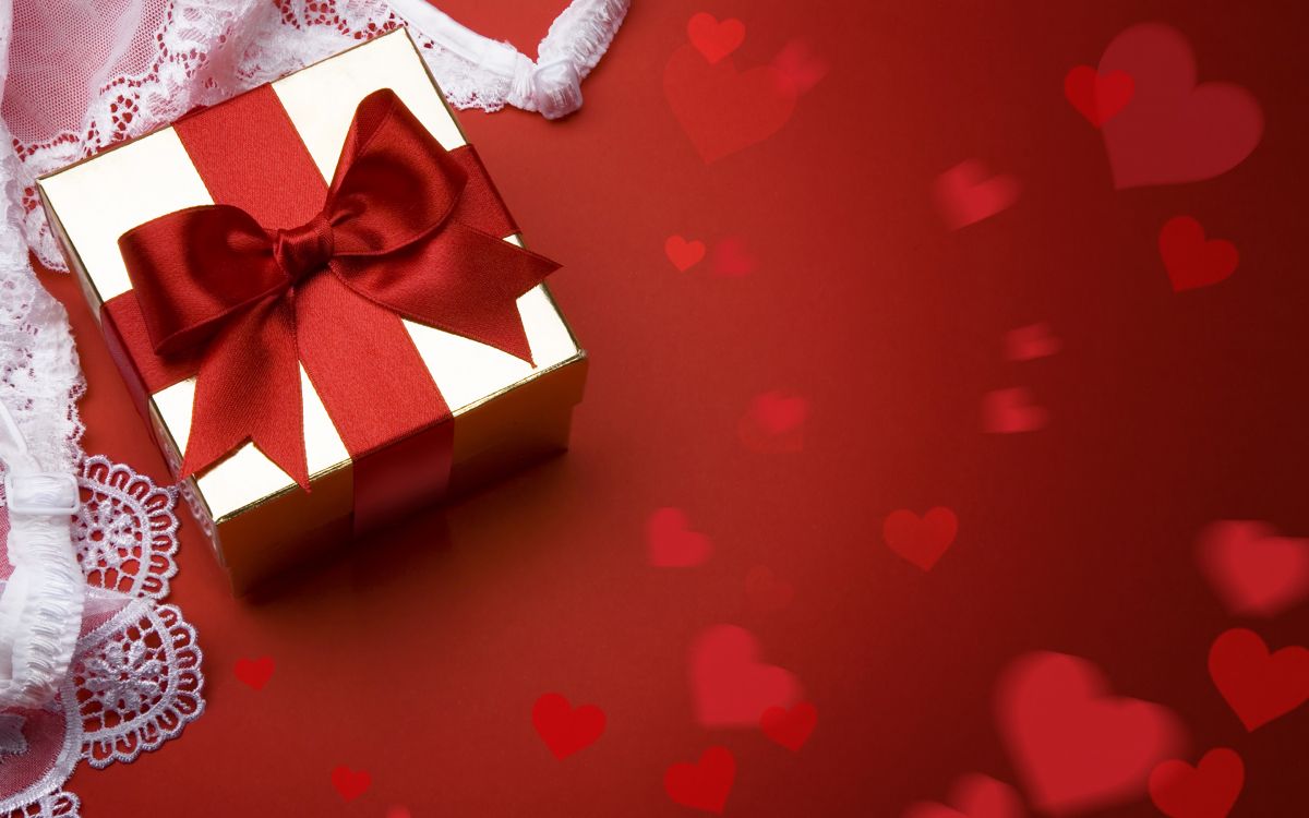 le Jour de Valentines, Cadeau, Cœur, Red, Douceur. Wallpaper in 2880x1800 Resolution