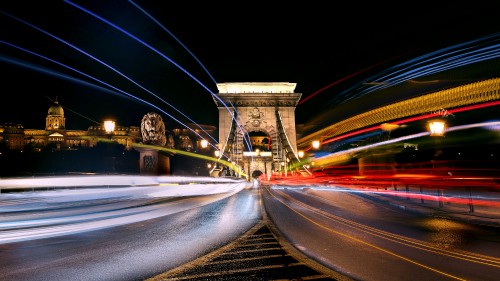 Image Budapest, automotive lighting, infrastructure, road surface, electricity