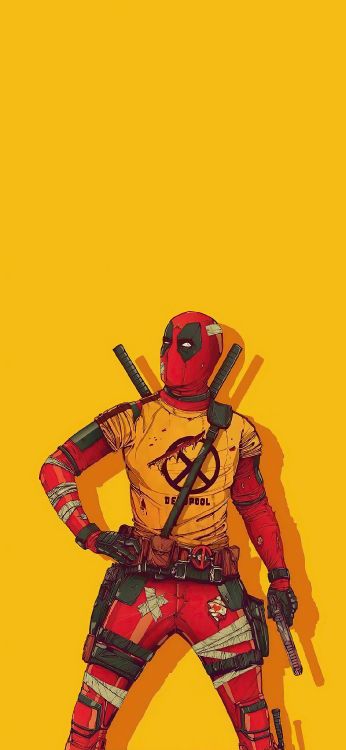 Patauger Wilson, Superhero, Marvel Comics, Deadpool, Manche. Wallpaper in 1125x2436 Resolution