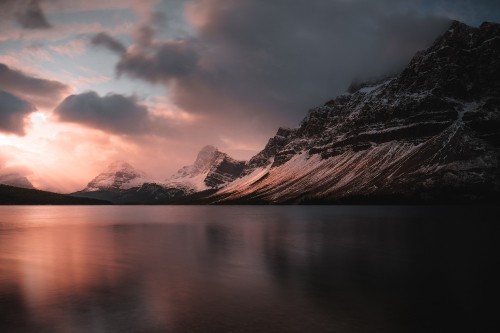 Image mountain, nature, lake, cloud, natural landscape