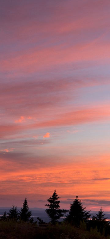 Image sunset, sunrise, afterglow, cloud, horizon