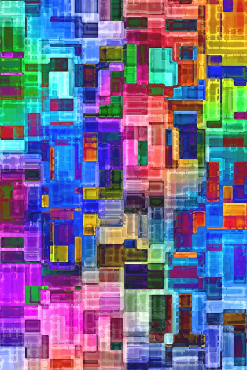 Pintura Abstracta Rosa Azul y Verde. Wallpaper in 2000x3000 Resolution