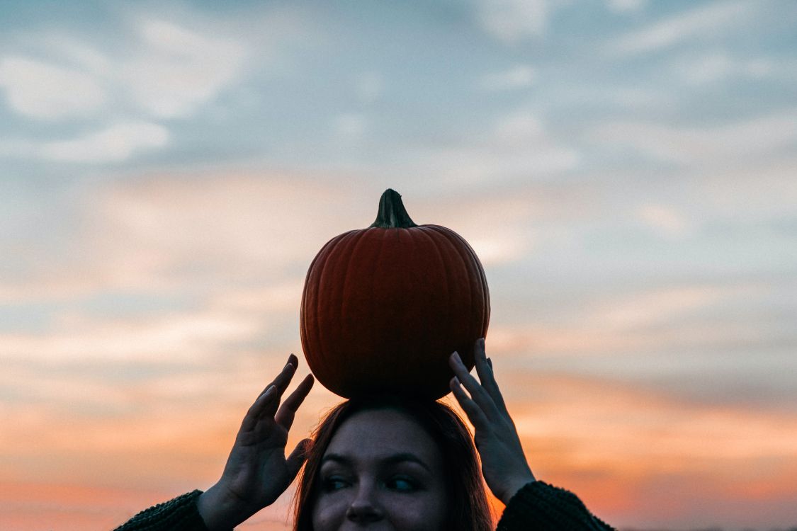 Halloween, Calabaza, Vegetal, Cabello, Sonrisa. Wallpaper in 5514x3676 Resolution