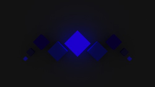 Image light, electric blue, square