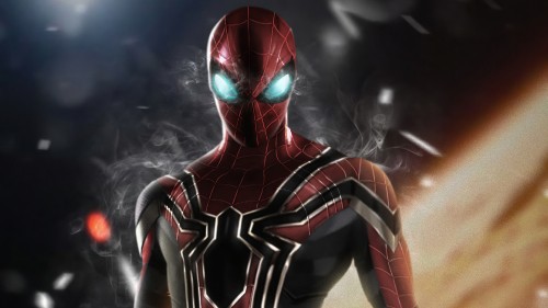 Image red and blue spider man