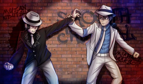 Image michael jackson, muzan kibutsuji, demon slayer kimetsu no yaiba, moonwalk, the jackson 5